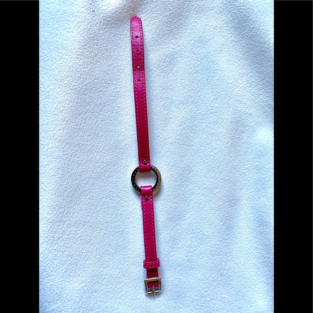 Longchamp Fushia pink bracelet leather